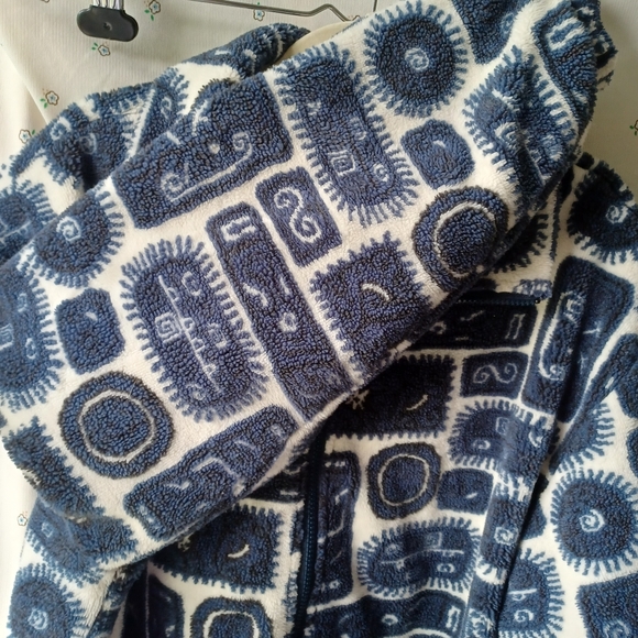 Cabincore Eclectic Grandpa Gorpcore Vintage Fleece ZIP-UP Made In Canada - Picture 4 of 6